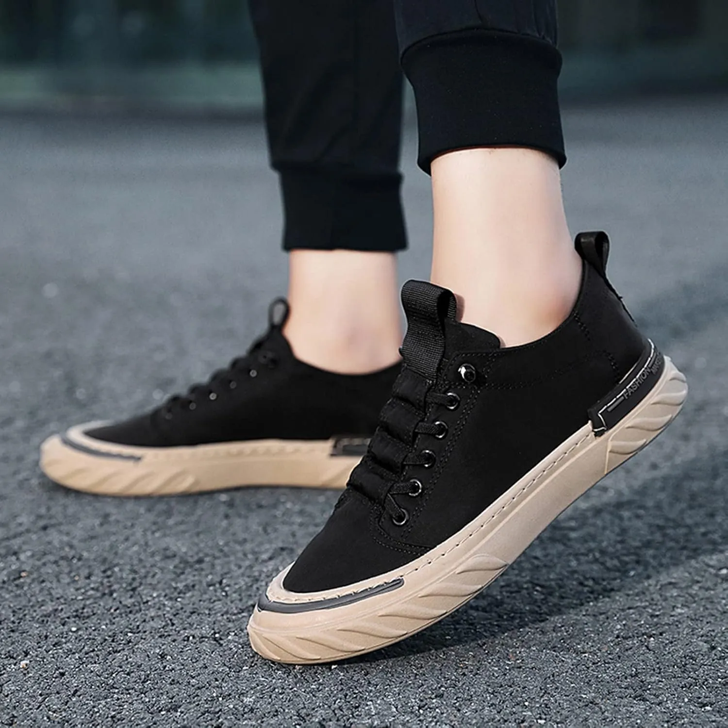 BORAMAX Mens Running Shoes Slip-on Walking Tennis Sneakers Lightweight Breathable Casual Soft Sole Mesh Workout Sports Shoes