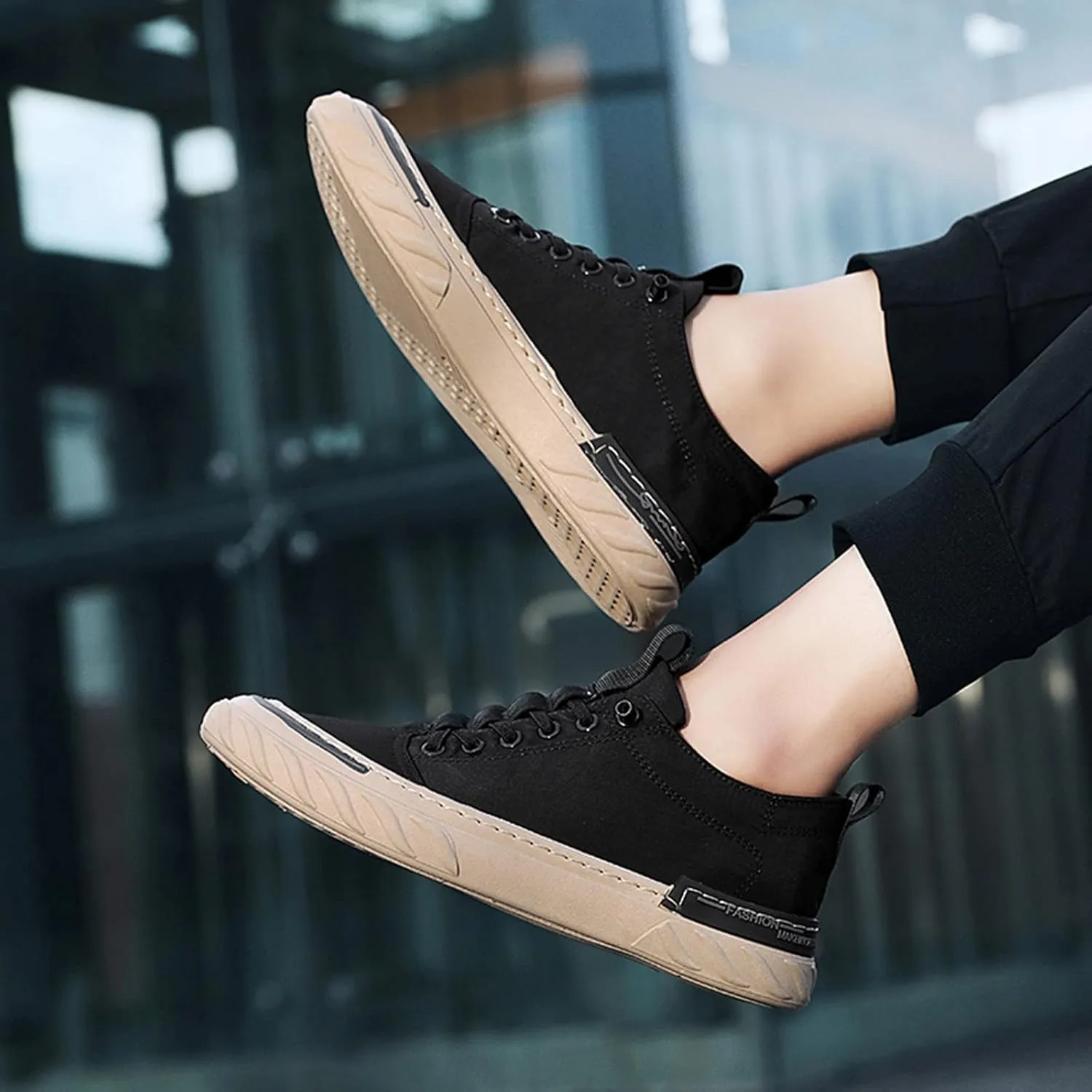 BORAMAX Mens Running Shoes Slip-on Walking Tennis Sneakers Lightweight Breathable Casual Soft Sole Mesh Workout Sports Shoes