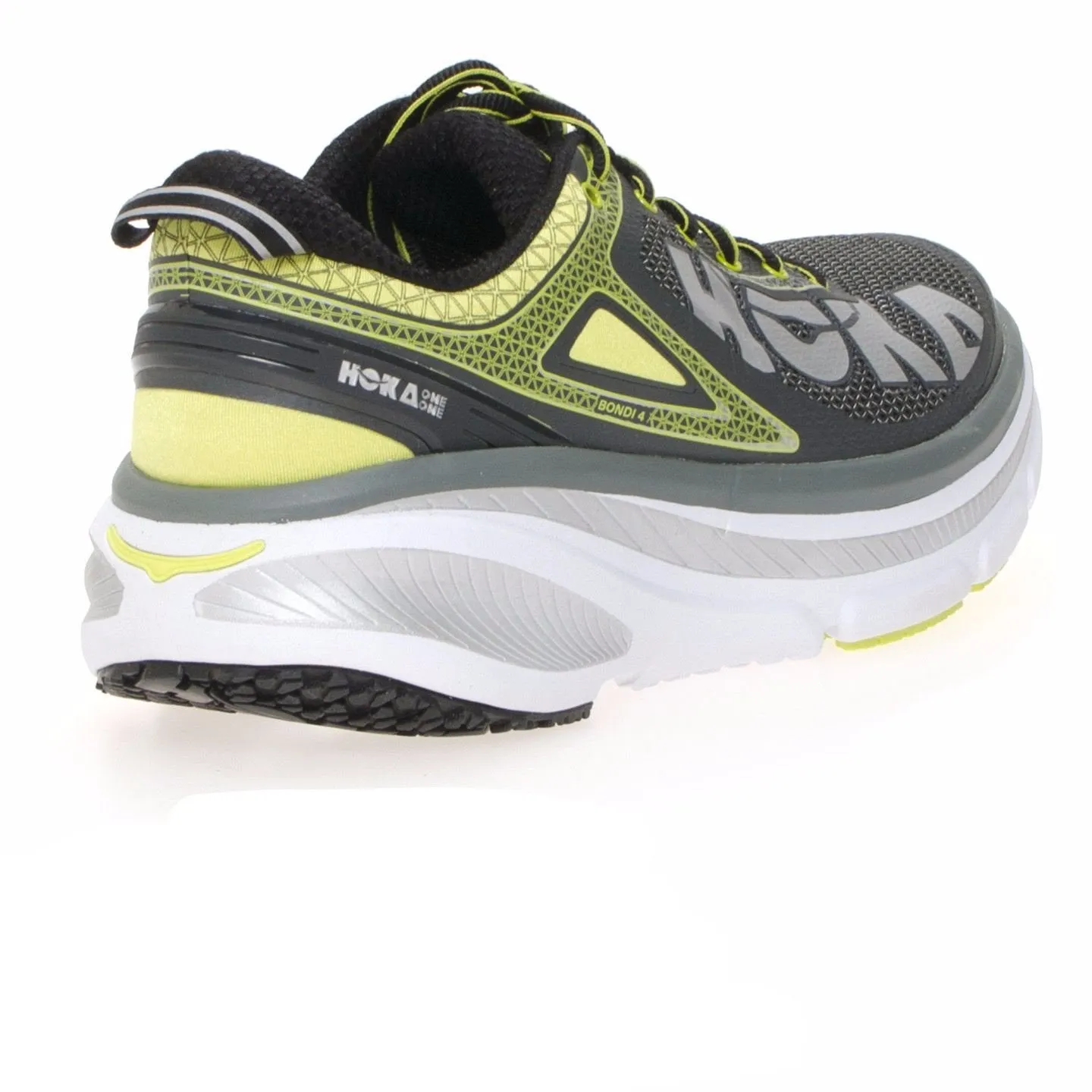 Hoka One One Bondi 4 Grey / Acid Running Shoes