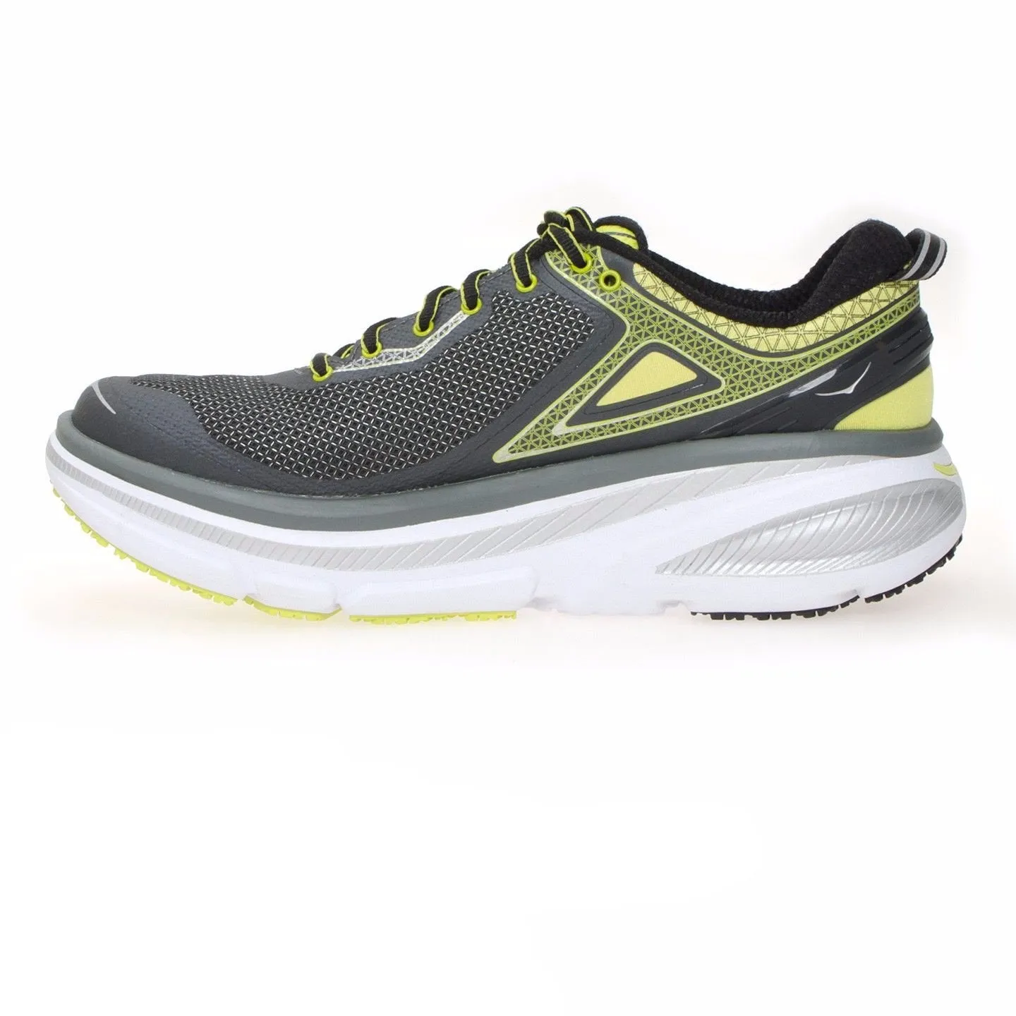 Hoka One One Bondi 4 Grey / Acid Running Shoes