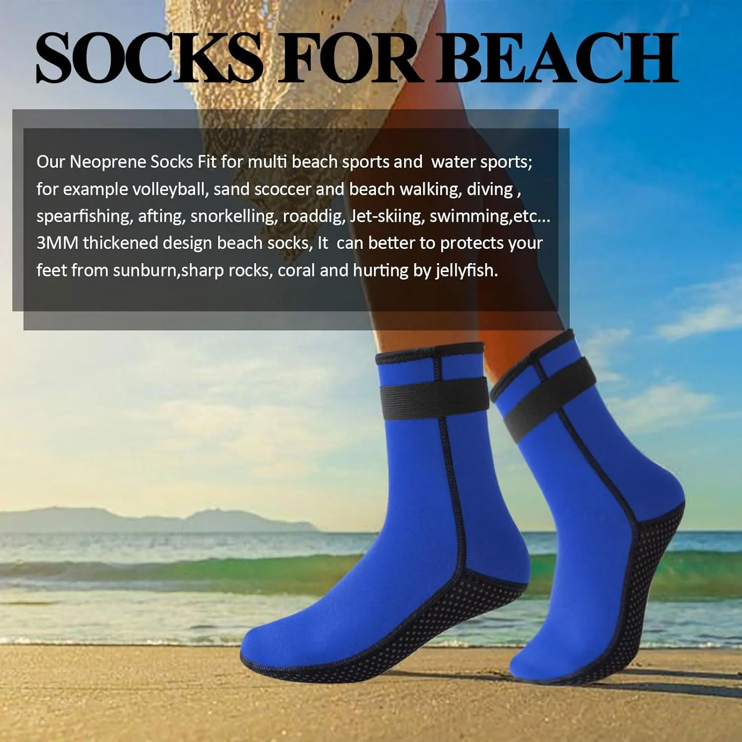 Neoprene Socks,Water Socks for Women Men Kids,Sand Soccer Socks,Beach Socks,Dive Socks,Diving Boots