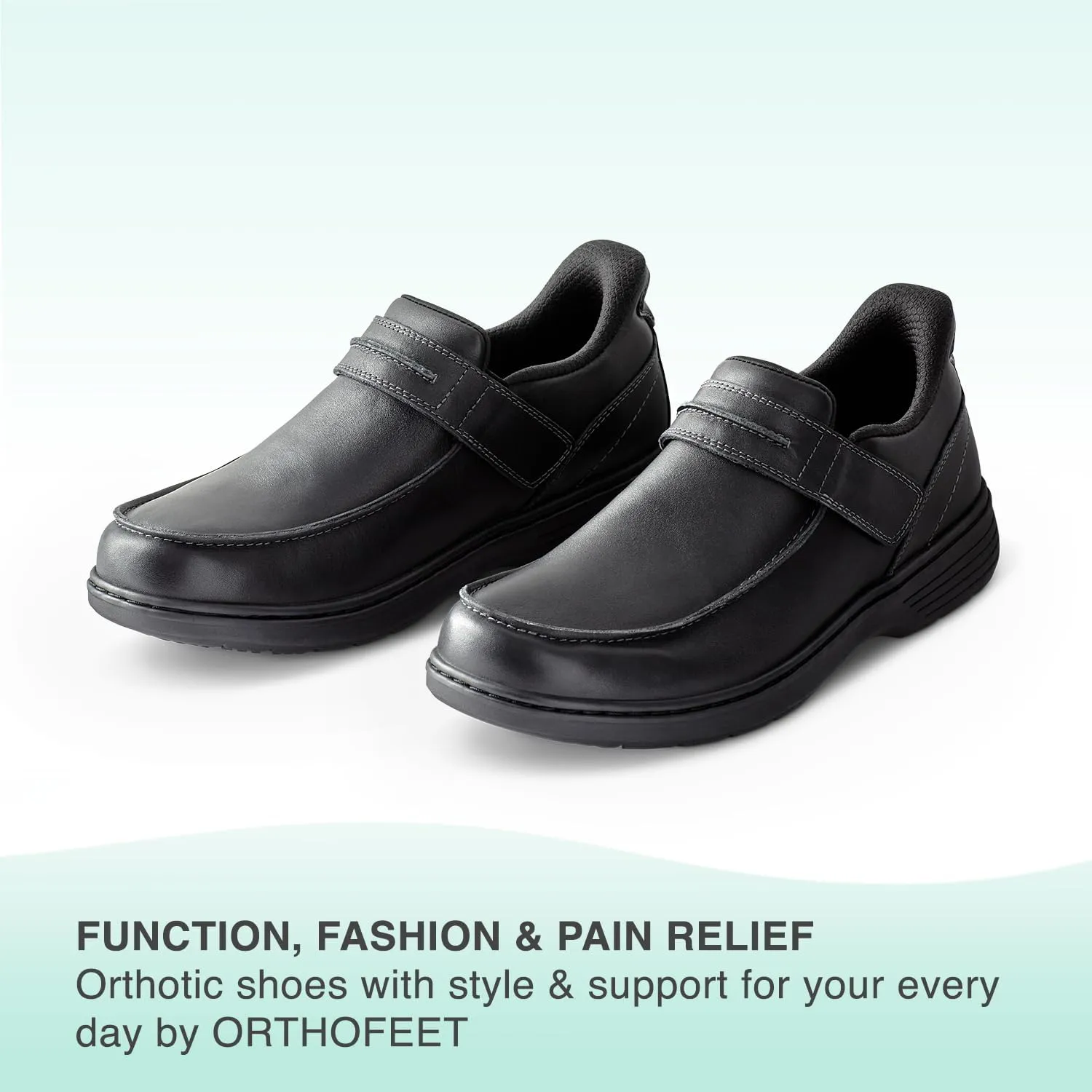 Orthofeet Men's Orthopedic Xavier Hands-Free Slip On Casual Shoes