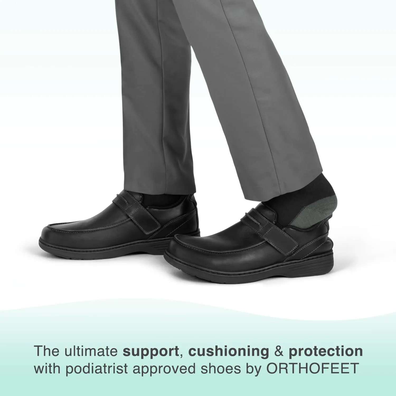 Orthofeet Men's Orthopedic Xavier Hands-Free Slip On Casual Shoes