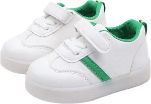 Toddler Baby LED Light Shoes Little Boys Girls Non Slip Walking Sneakers Kids Casual Breathable Board Shoes