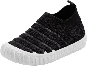 Toddler Shoes Autumn Winter Girls Flying Woven Mesh Breathable Comfortable Flat Casual Cute Rubber Sole Shoes