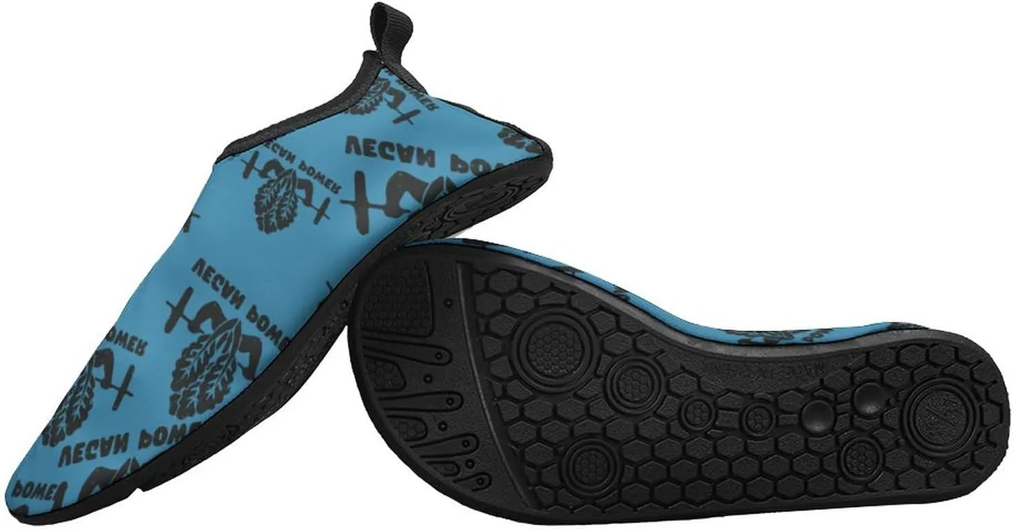 Vegetable Veggie Vegan Power Water Shoes for Men Women Barefoot Unisex Aqua Socks Slip-on for Beach Yoga Adult