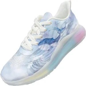 Womens Fashion Walking Running Shoes Ultra Lightweight Breathable Mesh Tennis Shoes Non Slip Athletic Workout Gym Sneakers Whale Pattern